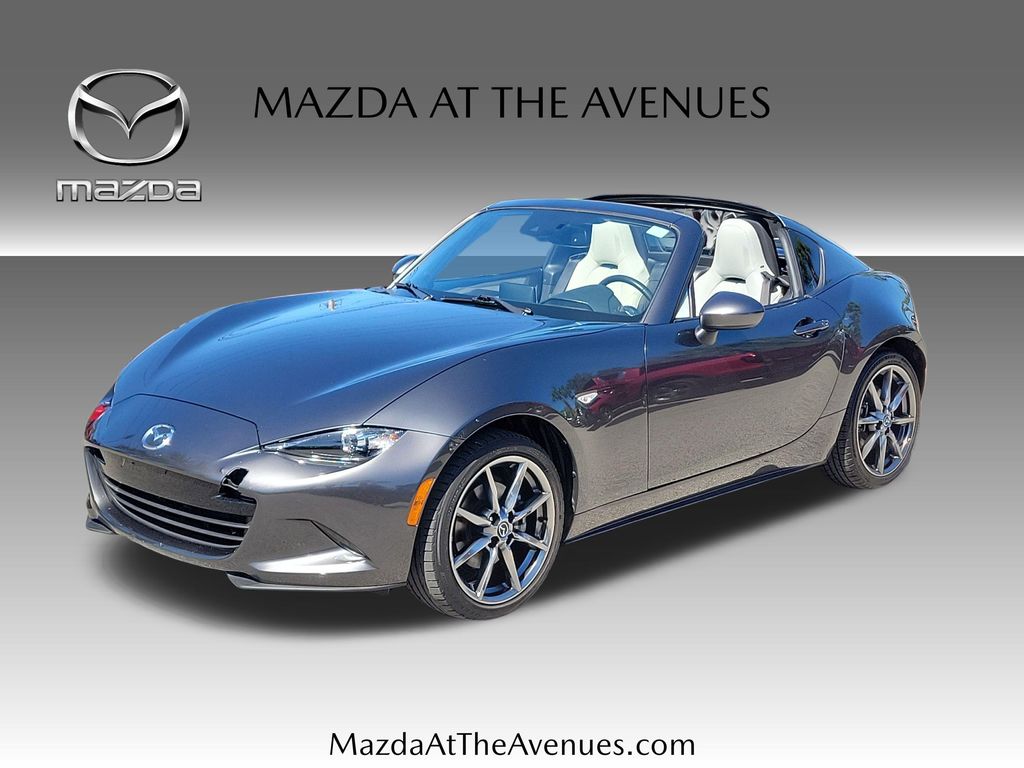 Machine Gray Metallic 2021 Mazda MX-5 Miata RF Grand Touring RWD Convertible Rear-Wheel Drive 6-Speed Automatic