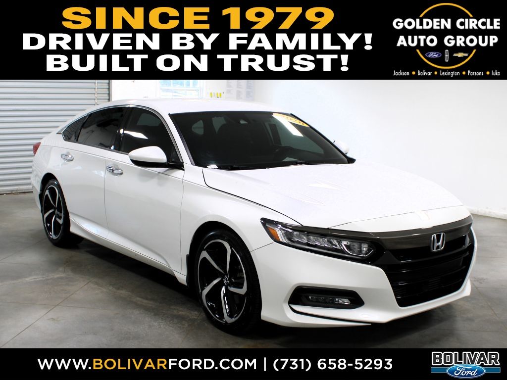 Platinum White Pearl 2020 Honda Accord Sedan Front-Wheel Drive Continuously Variable Transmission