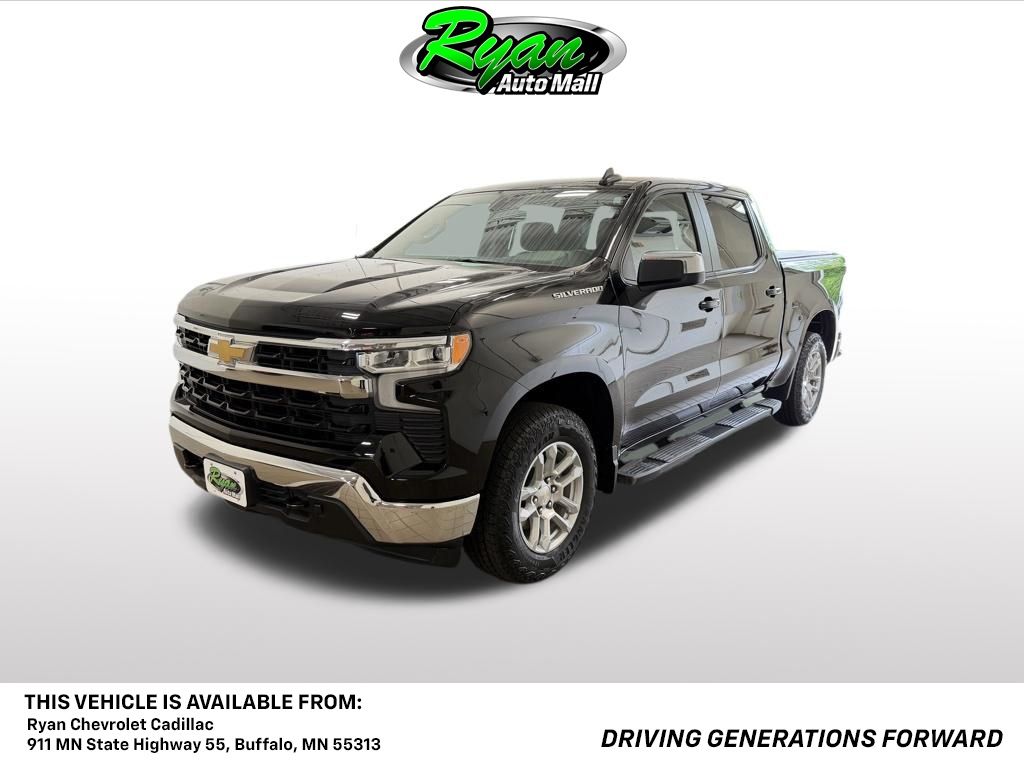 Black 2023 Chevrolet Silverado 1500 Pickup Truck Four-Wheel Drive 8-Speed Automatic