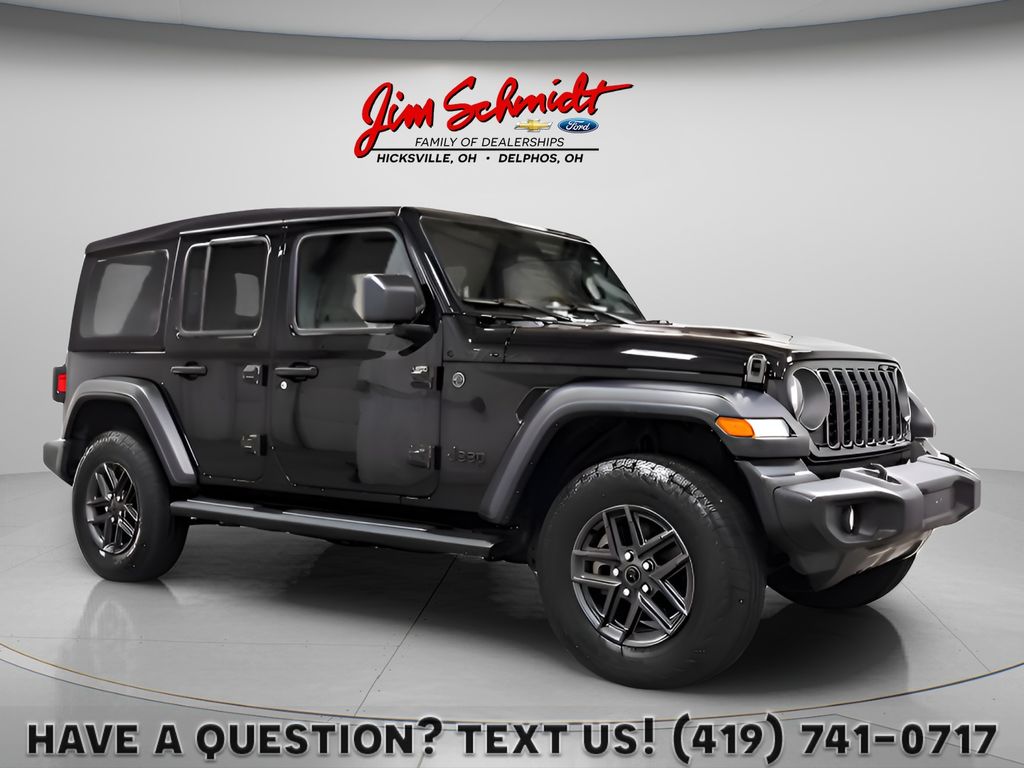 Black Clearcoat 2024 Jeep Wrangler SUV / Crossover Four-Wheel Drive 8-Speed Automatic