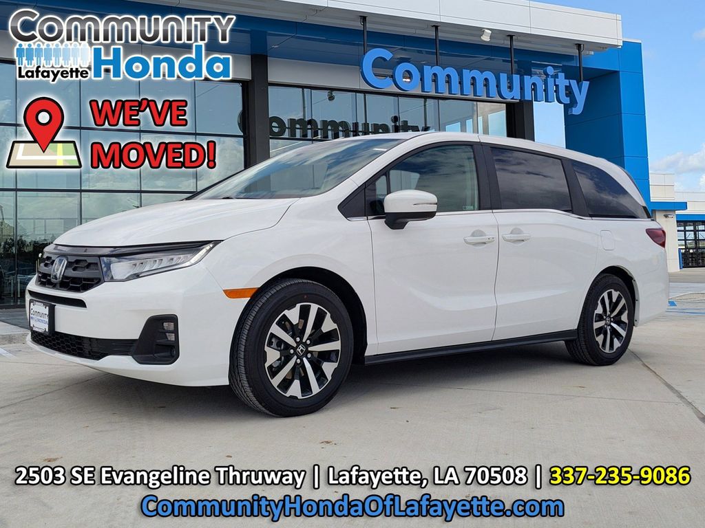 Platinum White Pearl 2026 Honda Odyssey EX-L FWD Minivan Front-Wheel Drive Automatic