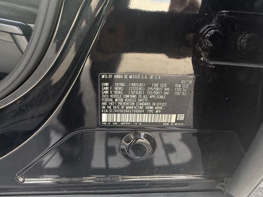 Certified Used 2019 Crystal Black Pearl Honda LX image 15