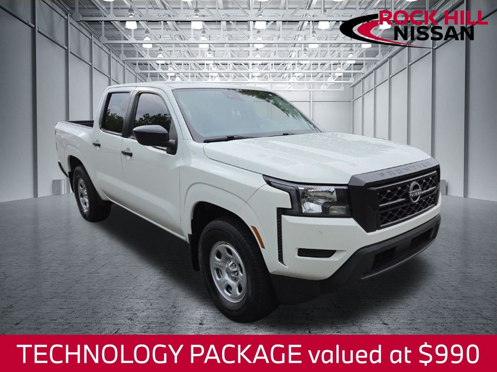 Glacier White 2024 Nissan Frontier Pickup Truck 4X2 9-Speed Automatic Overdrive