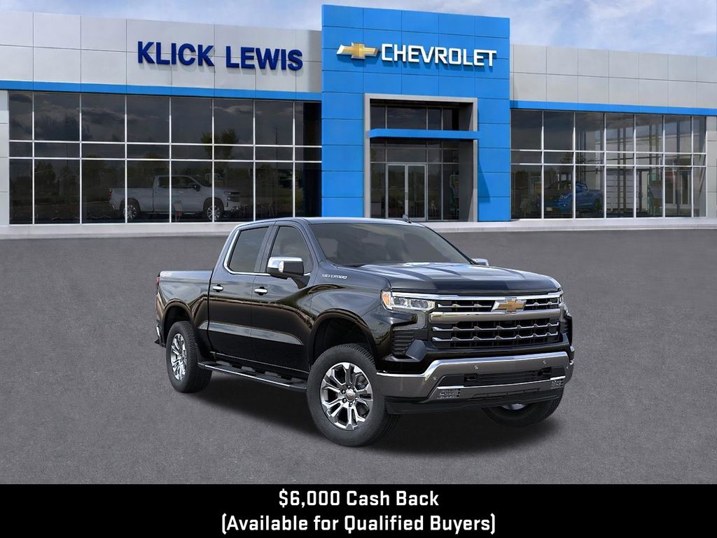 Black 2026 Chevrolet Silverado 1500 Pickup Truck Four-Wheel Drive Automatic