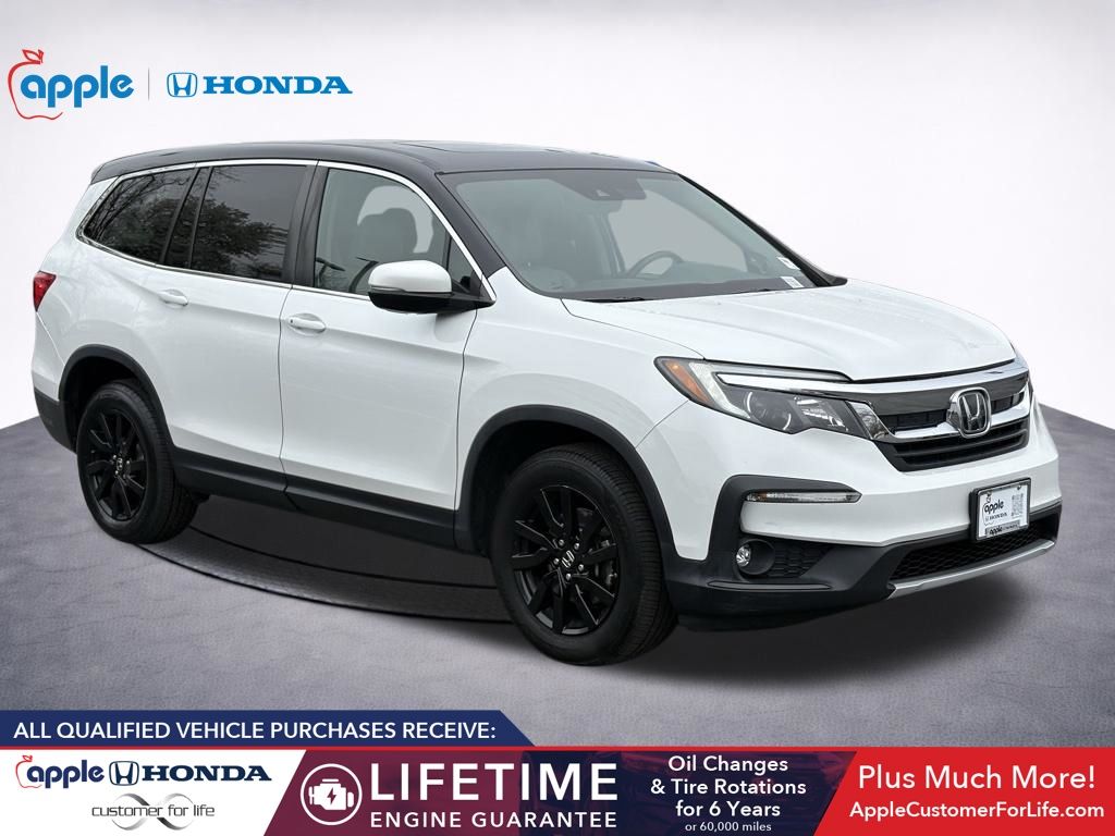 Platinum White 2020 Honda Pilot EX-L AWD SUV / Crossover All-Wheel Drive 6-Speed Automatic