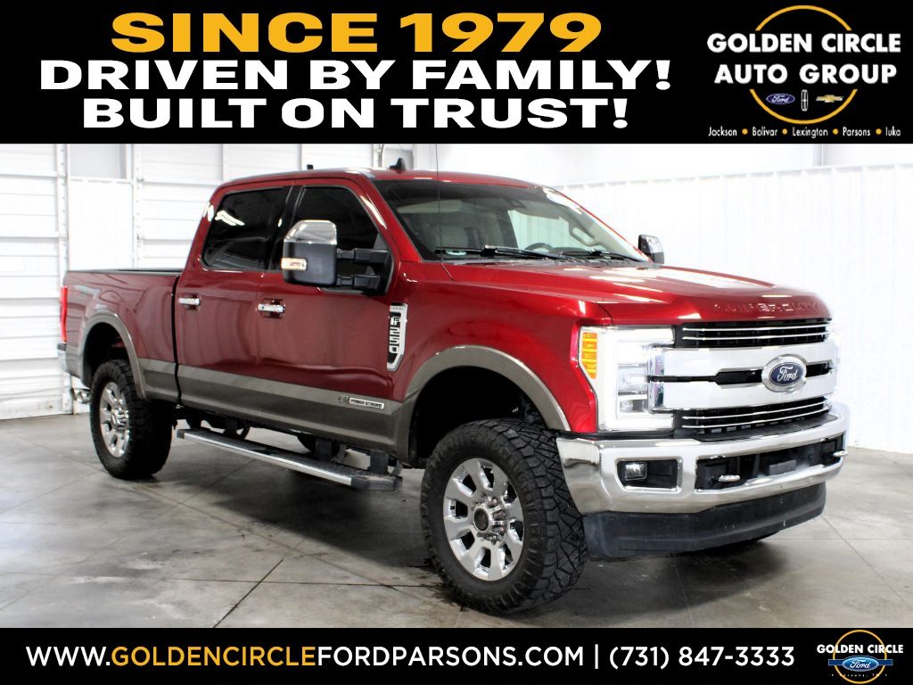 Ruby Red Metallic Tinted Clearcoat 2019 Ford F-250 Super Duty Pickup Truck Four-Wheel Drive 6-Speed Automatic