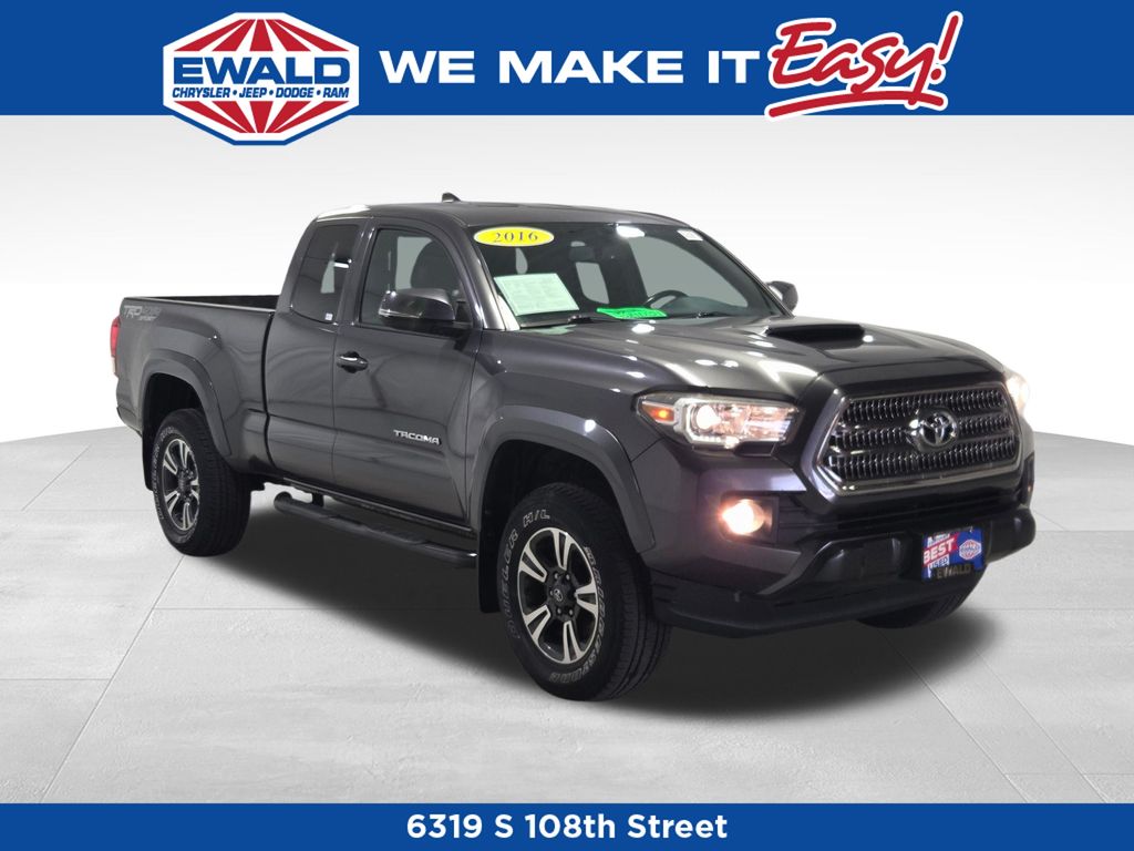 Magnetic Gray Metallic 2016 Toyota Tacoma Pickup Truck Four-Wheel Drive 6-Speed Automatic
