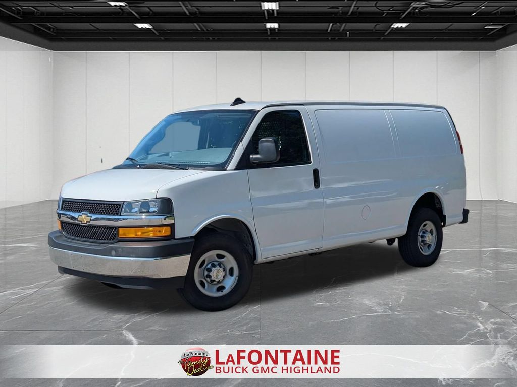 Summit White 2024 Chevrolet Express Cargo Van Rear-Wheel Drive 8-Speed Automatic Overdrive