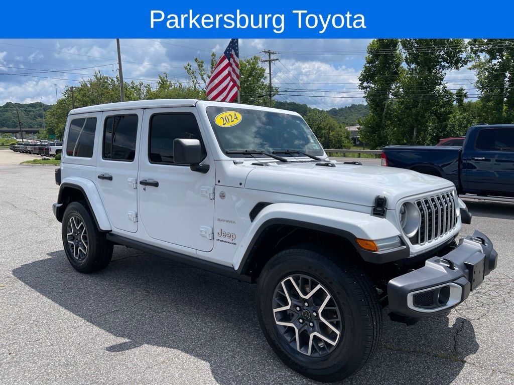 Bright White Clearcoat 2024 Jeep Wrangler SUV / Crossover Four-Wheel Drive 8-Speed Automatic