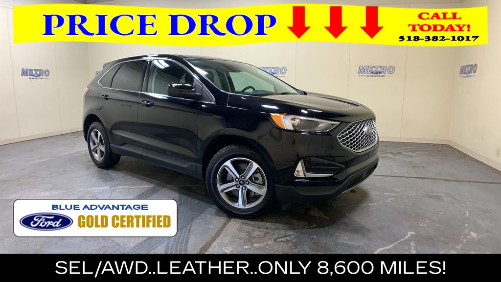 Black Metallic 2024 Ford Edge SUV / Crossover All-Wheel Drive 8-Speed Automatic