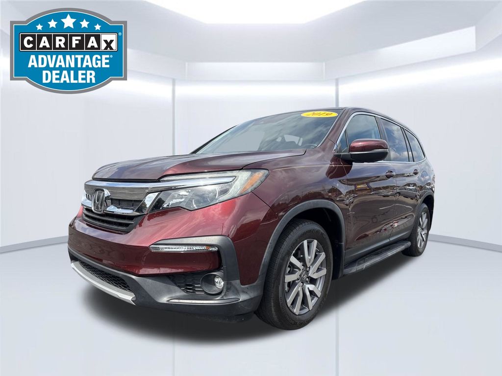 Red (Deep Scarlet Pearl) 2019 Honda Pilot SUV / Crossover Front-Wheel Drive 6-Speed Automatic