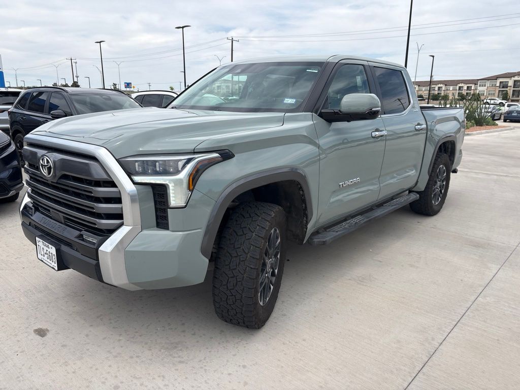 Lunar Rock 2024 Toyota Tundra Limited CrewMax Cab 4WD Pickup Truck Four-Wheel Drive Automatic