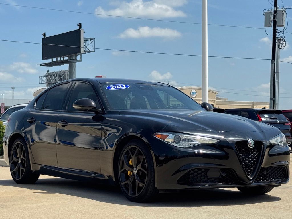 2021 Alfa Romeo Giulia Ti Black at North Houston Mitsubishi