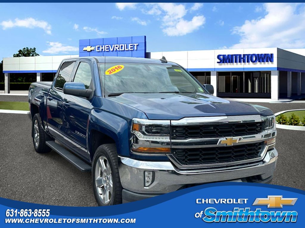 Deep Ocean Blue 2016 Chevrolet Silverado 1500 Pickup Truck Four-Wheel Drive 6-Speed Automatic Overdrive