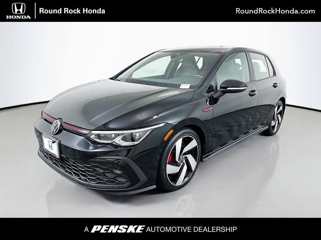 Deep Black Pearl 2024 Volkswagen Golf GTI S FWD Hatchback Front-Wheel Drive 7-Speed Dual Clutch