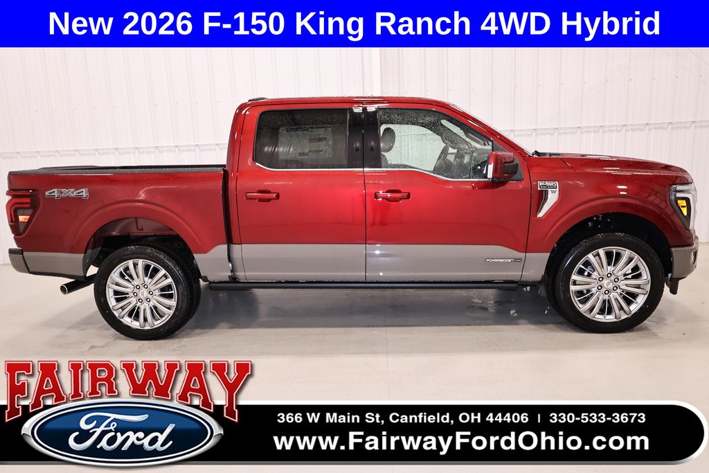 Ruby Red Met Tinted CC 2026 Ford F-150 King Ranch SuperCrew 4WD Pickup Truck Four-Wheel Drive Automatic