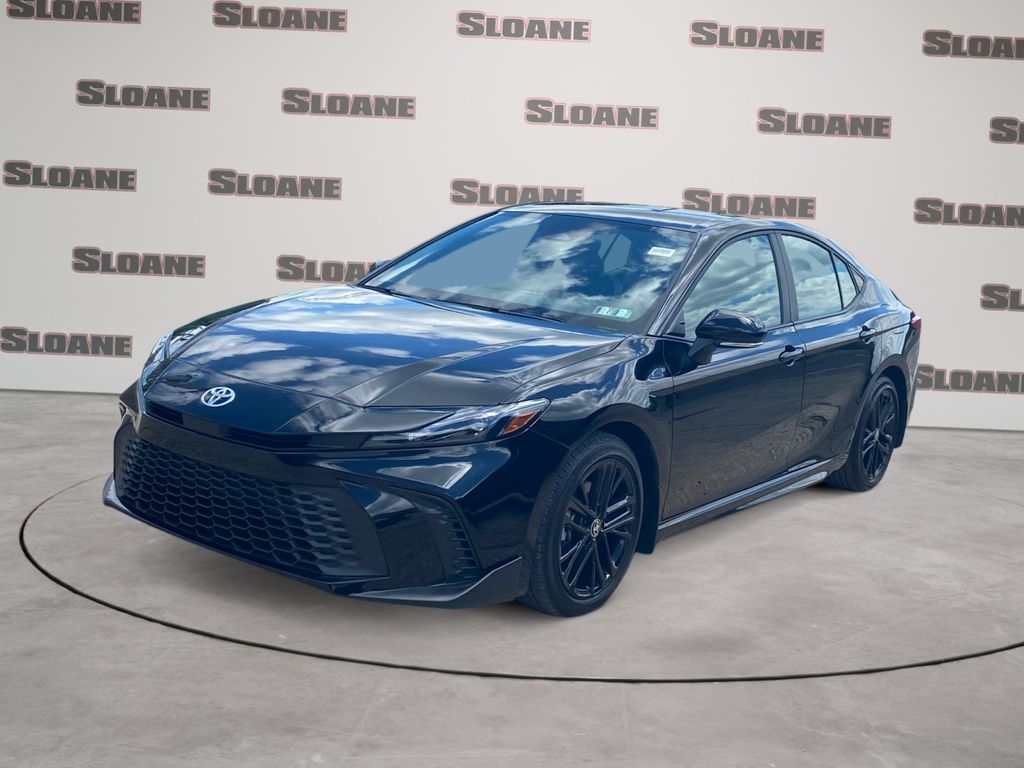 Midnight Black Metallic 2025 Toyota Camry Sedan Front-Wheel Drive Continuously Variable Transmission