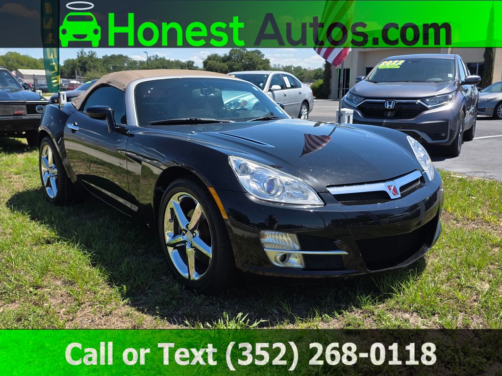 Onyx Black 2008 Saturn Sky Roadster Convertible Rear-Wheel Drive 5-Speed Automatic