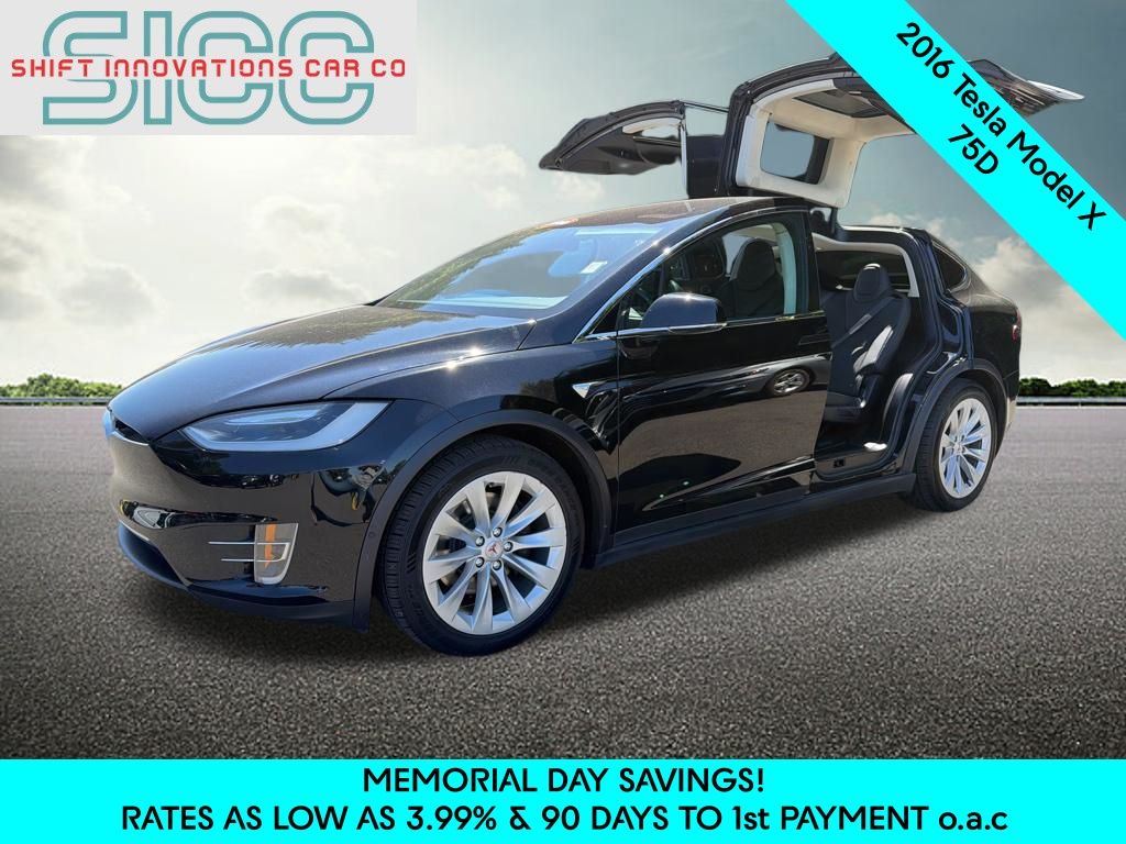 Black 2016 Tesla Model X 75D AWD SUV / Crossover All-Wheel Drive 1-Speed Automatic