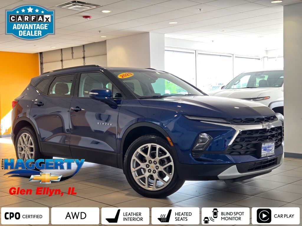 Blue Glow Metallic 2023 Chevrolet Blazer 3LT AWD SUV / Crossover All-Wheel Drive 9-Speed Automatic Overdrive