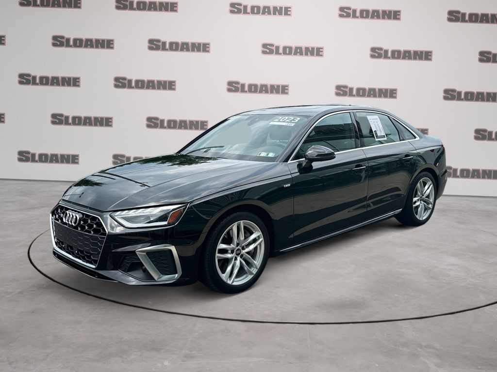 Mythos Black Metallic 2023 Audi A4 Sedan All-Wheel Drive 7-Speed Automatic