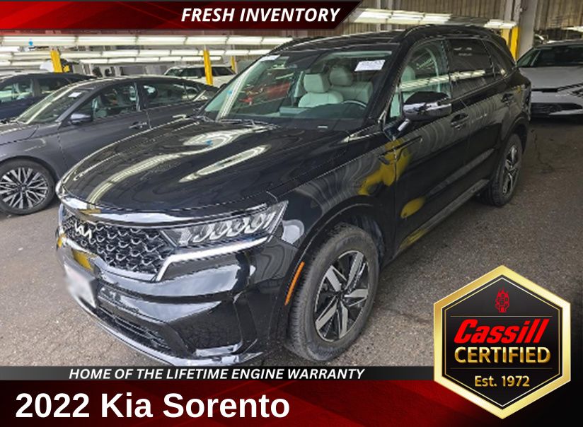 Ebony Black 2022 Kia Sorento SUV / Crossover Front-Wheel Drive 8-Speed Automatic