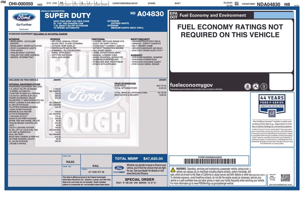 2022 Ford F-350 Chassis XL
