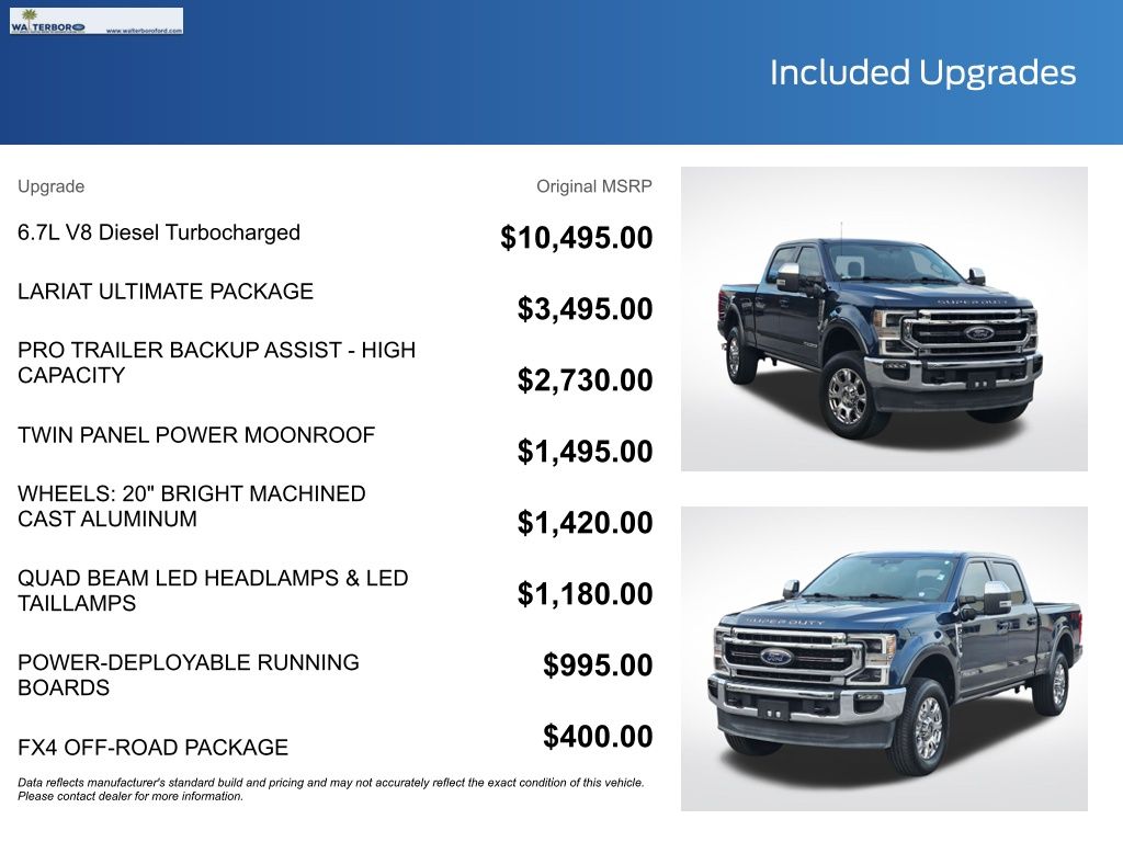 2020 Ford F-250SD Lariat Blue at Walterboro Ford