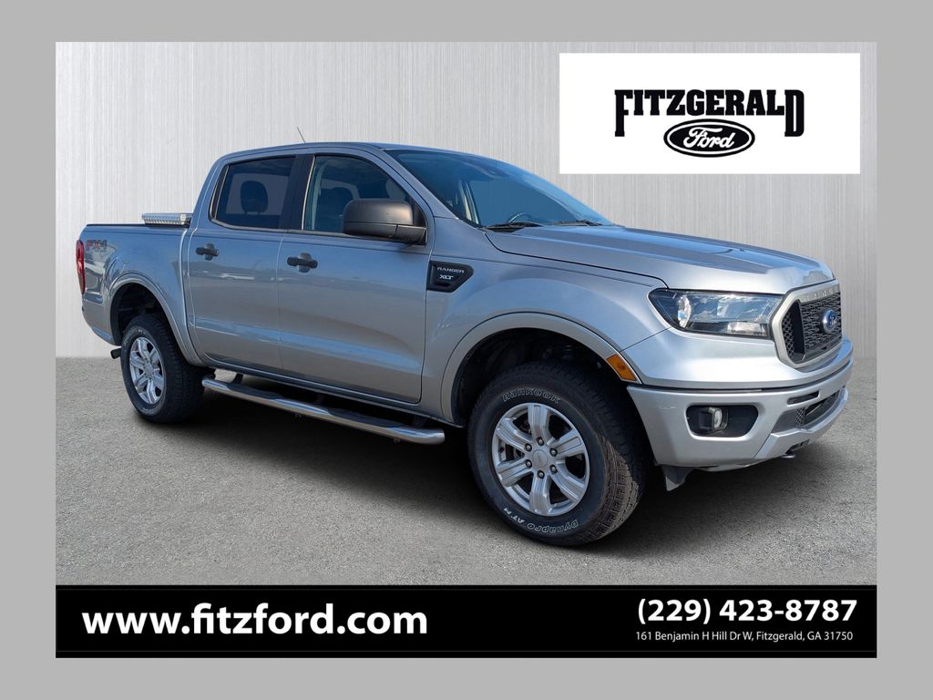 Iconic Silver Metallic 2020 Ford Ranger Pickup Truck Four-Wheel Drive Automatic