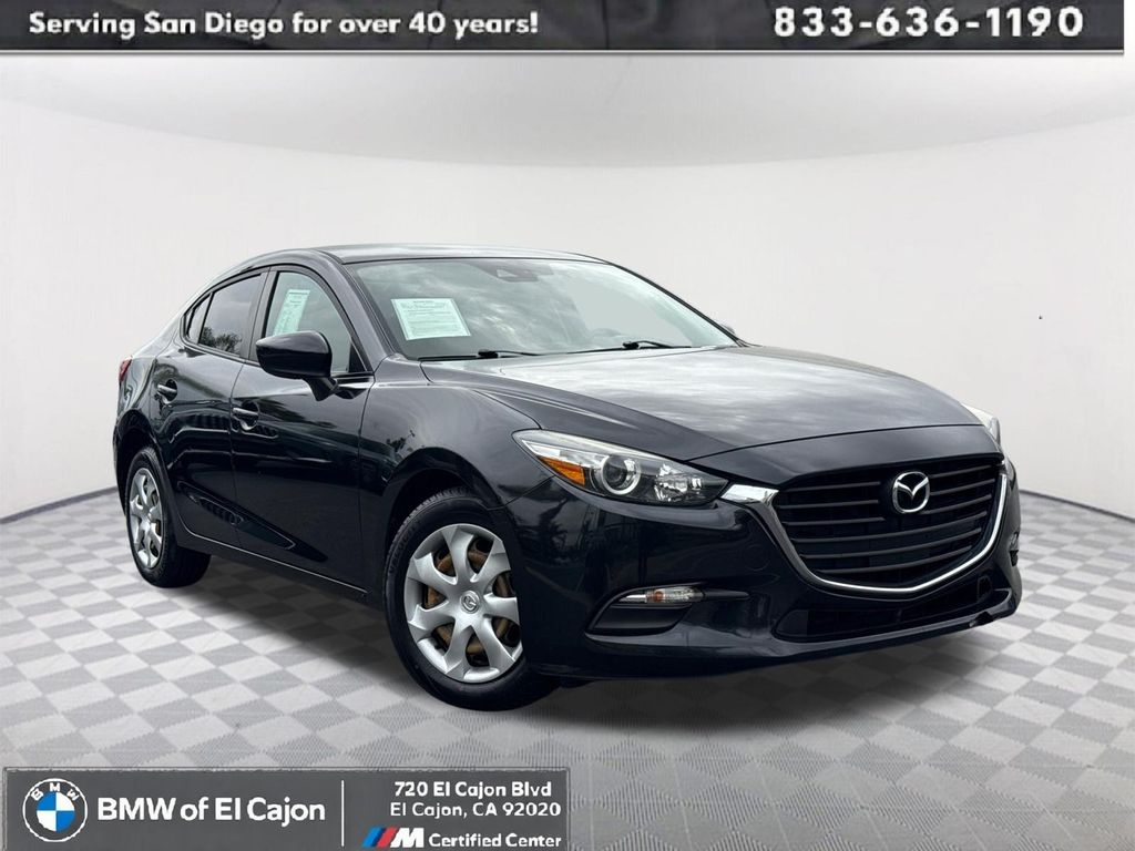 Jet Black Mica 2018 Mazda MAZDA3 Sport Sedan Front-Wheel Drive 6-Speed Automatic
