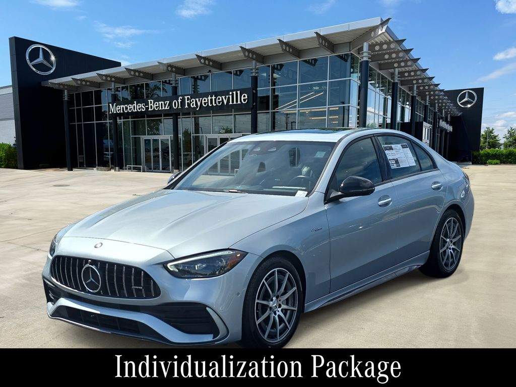 Silver 2024 Mercedes-Benz C-Class Sedan All-Wheel Drive 9-Speed Automatic