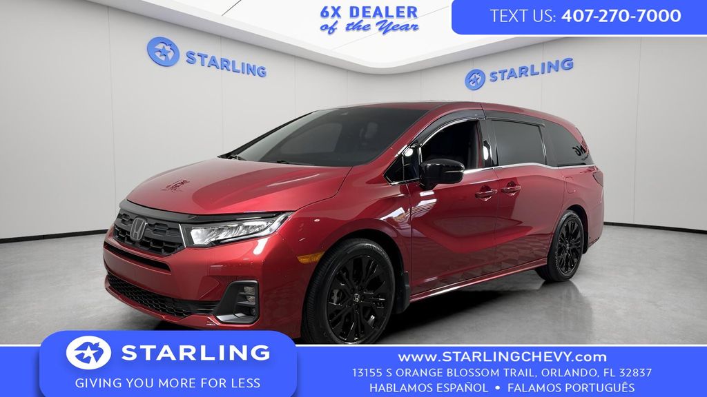 Radiant Red Metallic II 2025 Honda Odyssey Minivan Front-Wheel Drive Automatic