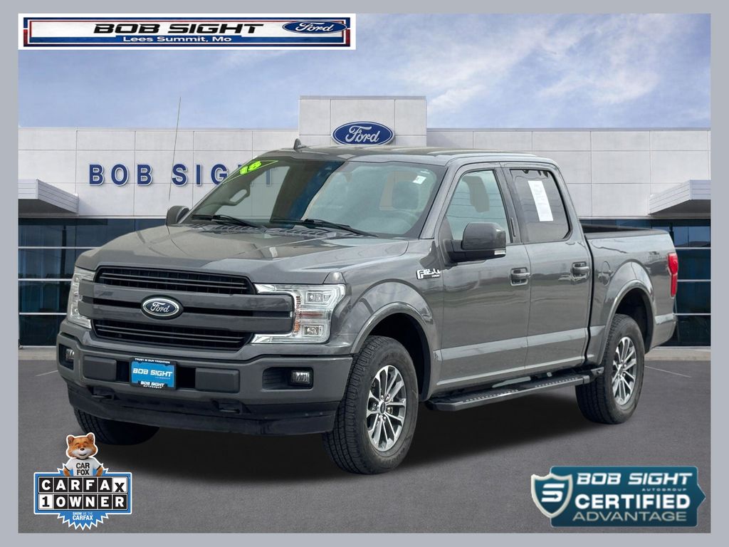 Gray (Lead Foot) 2018 Ford F-150 Lariat SuperCrew 4WD Pickup Truck Four-Wheel Drive Automatic