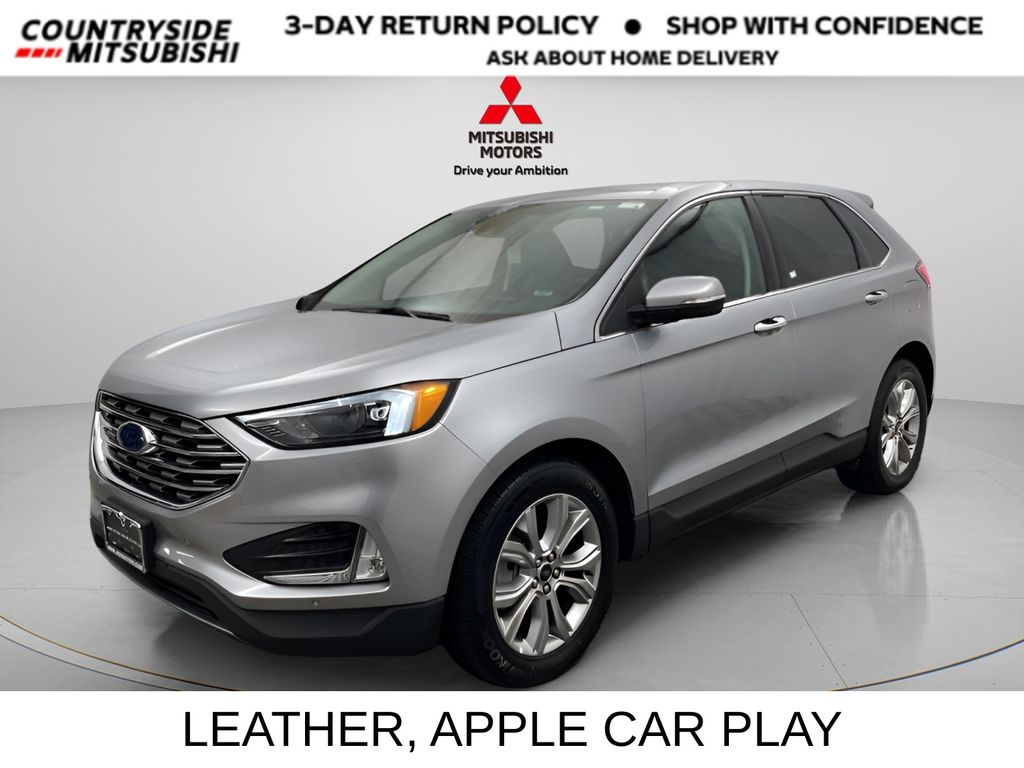 Iconic Silver Metallic 2024 Ford Edge Titanium AWD SUV / Crossover All-Wheel Drive 8-Speed Automatic