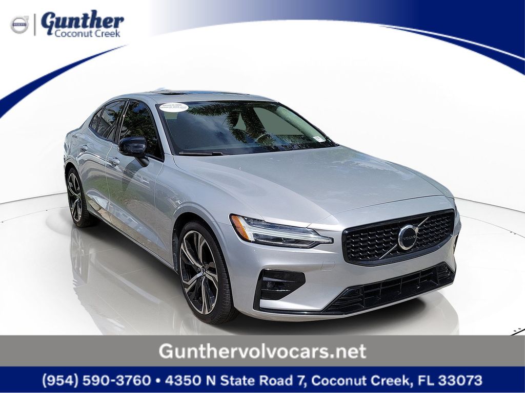 Silver 2023 Volvo S60 Sedan Front-Wheel Drive Automatic