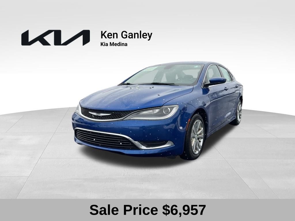 Vivid Blue Pearlcoat 2015 Chrysler 200 Limited Sedan FWD Sedan Front-Wheel Drive 9-Speed Automatic
