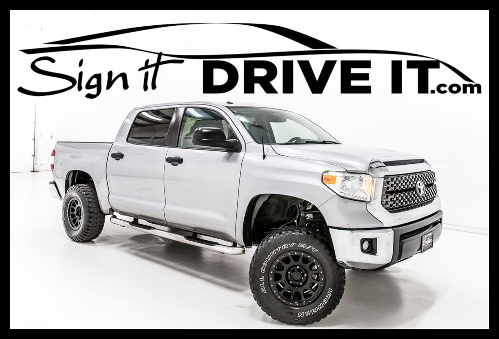 Silver Sky Metallic 2015 Toyota Tundra SR5 CrewMax 5.7L Pickup Truck 4X2 6-Speed Automatic Overdrive