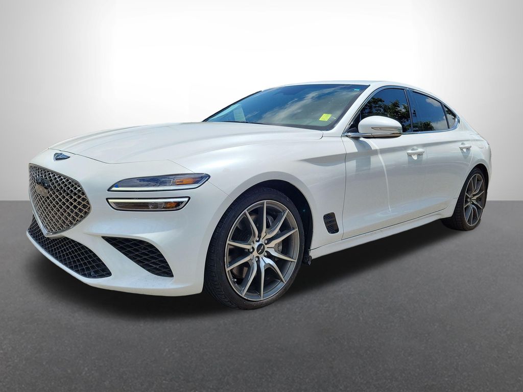 Uyuni White 2025 Genesis G70 Sedan Rear-Wheel Drive 8-Speed Automatic