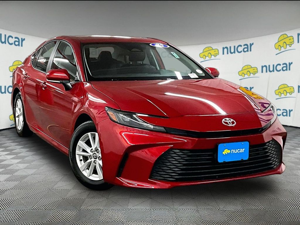 Red 2025 Toyota Camry Sedan Front-Wheel Drive Continuously Variable Transmission
