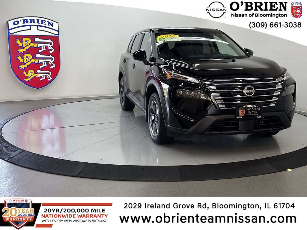Super Black 2026 Nissan Rogue SUV / Crossover Front-Wheel Drive Continuously Variable Transmission