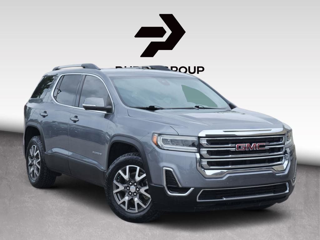 Gray (Steel Metallic) 2021 GMC Acadia SLE AWD SUV / Crossover Four-Wheel Drive 9-Speed Automatic