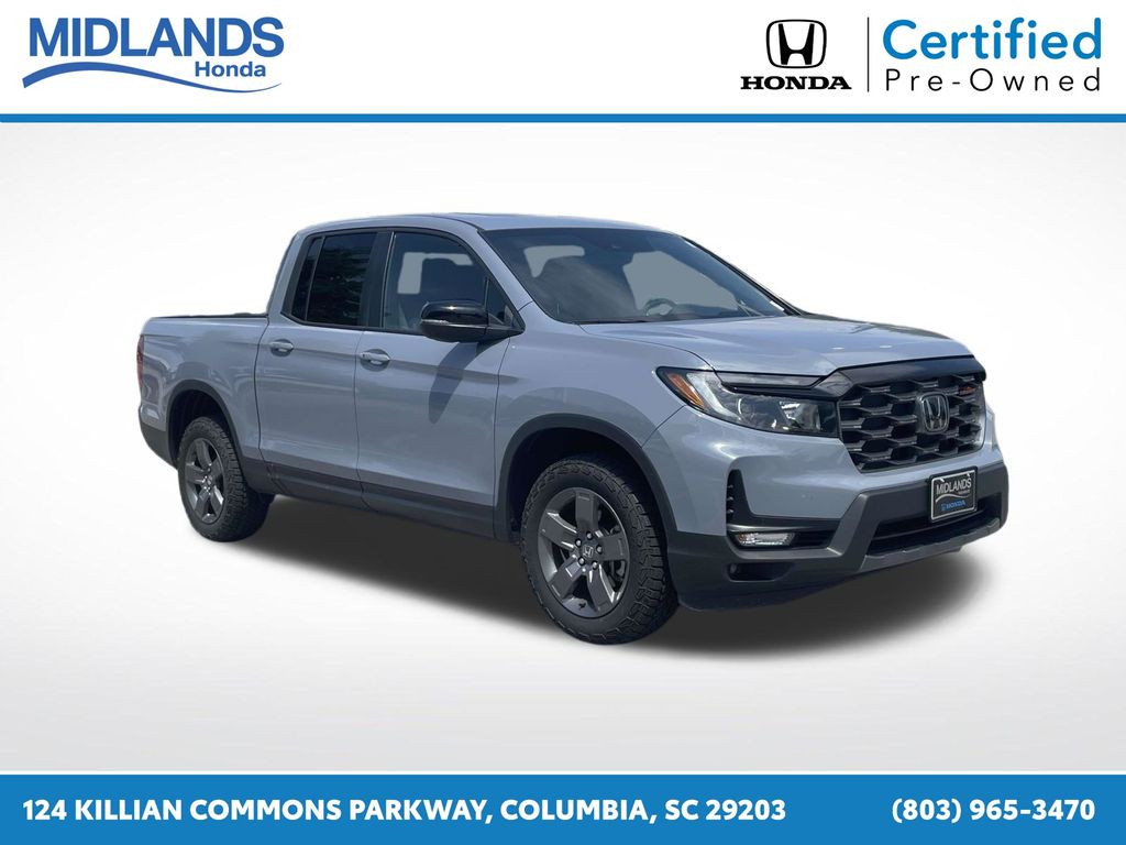 Sonic Gray Pearl 2025 Honda Ridgeline Pickup Truck All-Wheel Drive 9-Speed Automatic