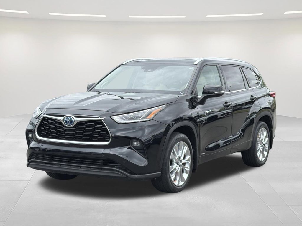 Midnight Black Metallic 2021 Toyota Highlander Hybrid Limited AWD SUV / Crossover All-Wheel Drive Continuously Variable Transmission