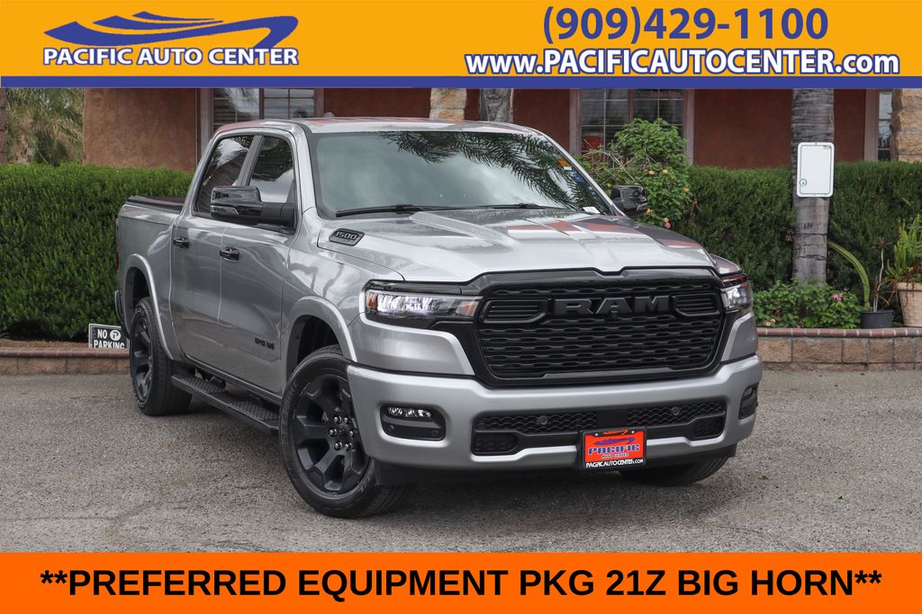 Billet Silver Metallic Clearcoat 2025 RAM 1500 Pickup Truck Four-Wheel Drive 8-Speed Automatic