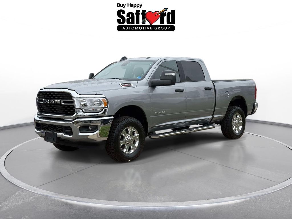 Billet Silver Metallic Clearcoat 2024 RAM 2500 Big Horn Crew Cab 4WD Pickup Truck Four-Wheel Drive 8-Speed Automatic