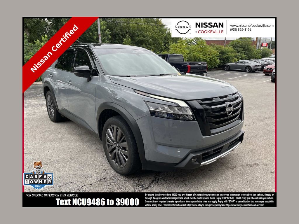 Solid Gray/Super Black 2023 Nissan Pathfinder SUV / Crossover All-Wheel Drive 9-Speed Automatic