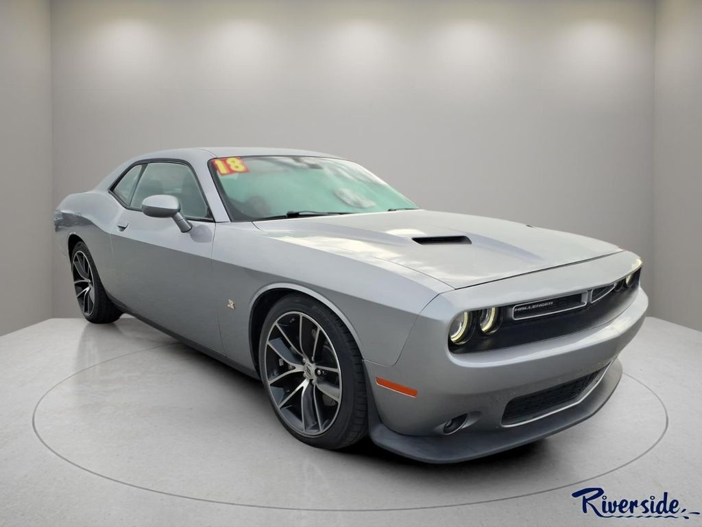 Silver (Billet Clearcoat) 2018 Dodge Challenger Coupe Rear-Wheel Drive 8-Speed Automatic