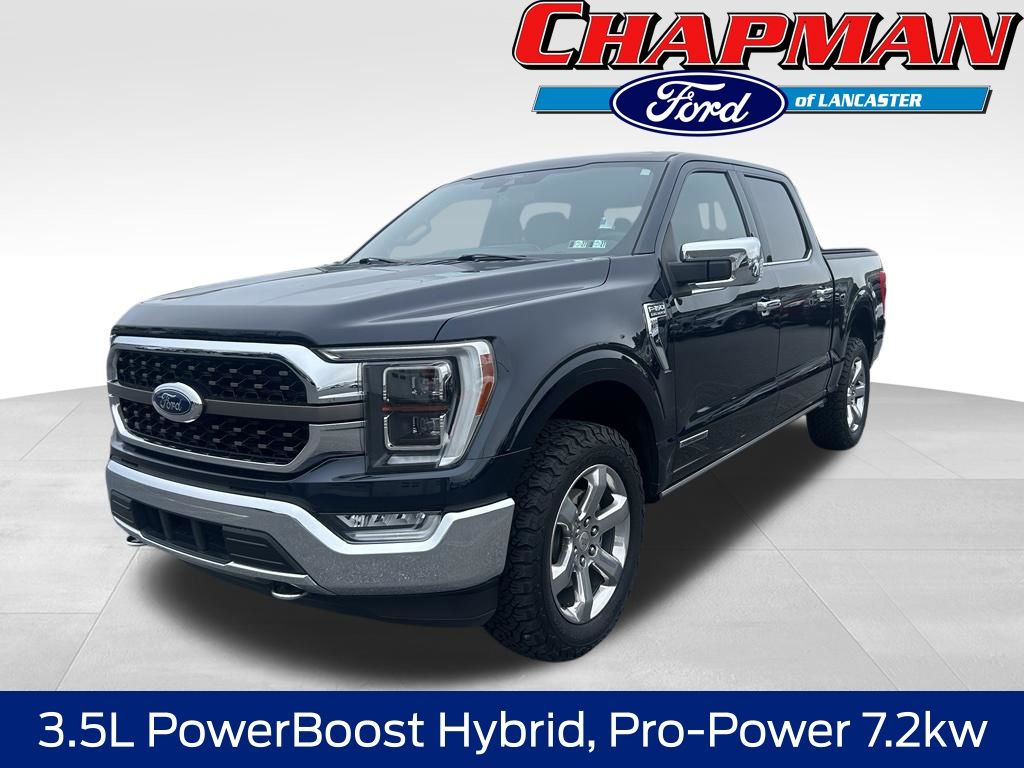 Blue Metallic 2021 Ford F-150 Pickup Truck Four-Wheel Drive Automatic
