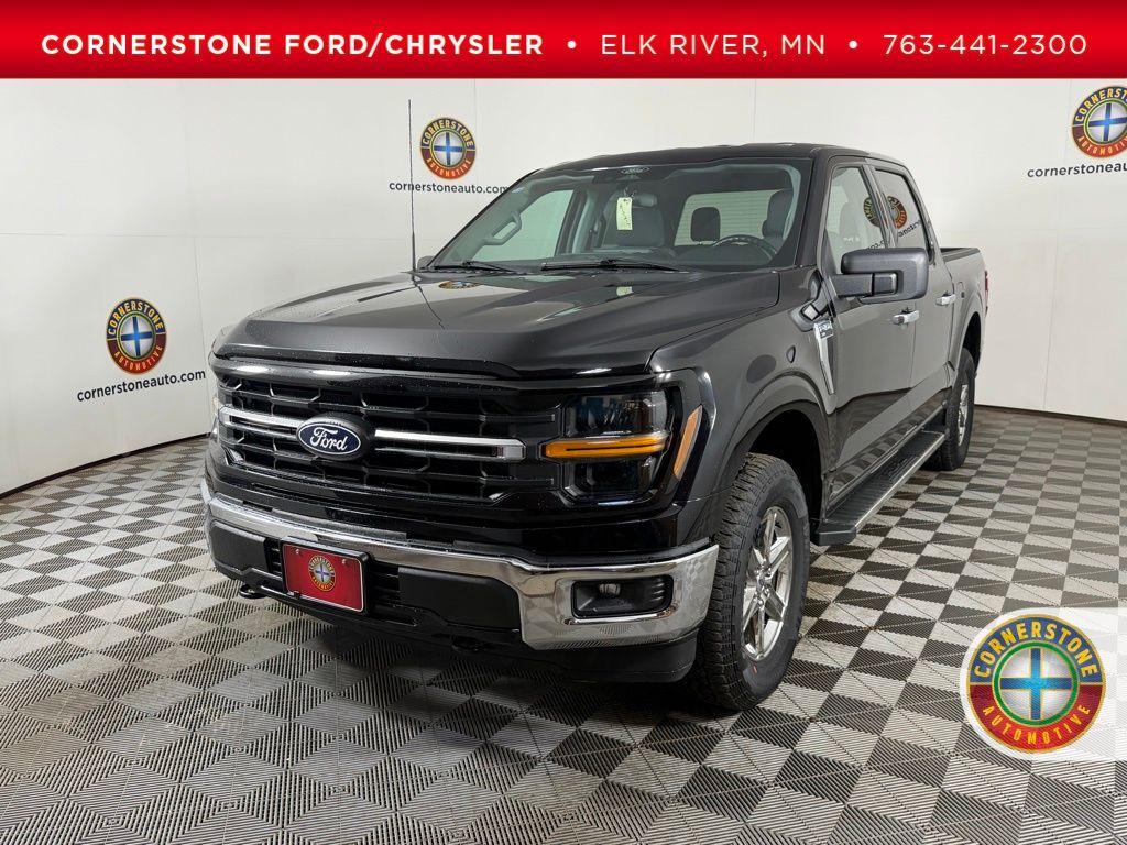 Black Metallic 2025 Ford F-150 Pickup Truck Four-Wheel Drive Automatic