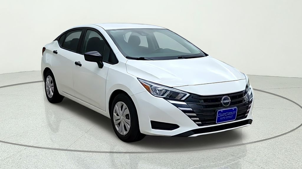 White (Fresh Powder) 2023 Nissan Versa Sedan Front-Wheel Drive Continuously Variable Transmission